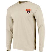 Auburn Image One Painted Game Opening Comfort Colors Long Sleeve Tee